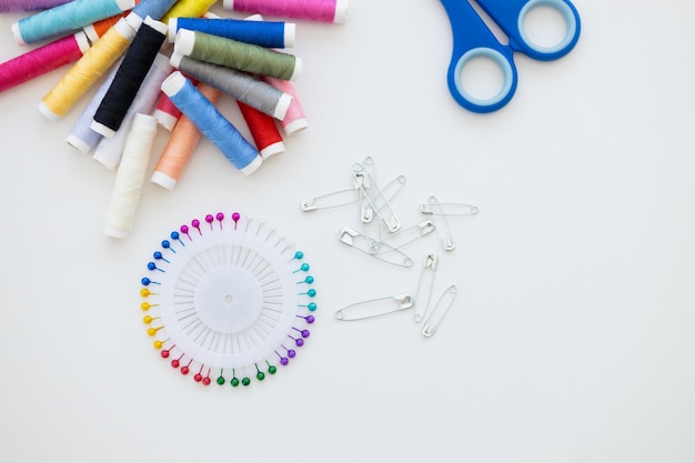 Assorted embroidery kits and tools